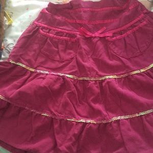 Sweetheart purple corduroy skirt